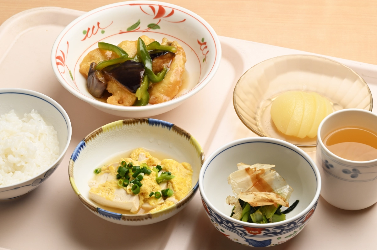 管理栄養士によるおいしい食事の提供